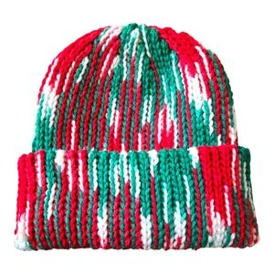 Mistletoe Knit-look 90s beanie, Handmade By Me, Hand Embroidery, Ask About Custo